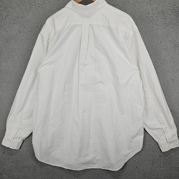 Polo Ralph Lauren Button Down Long Sleeve Dress Shirt Pony Men’s 2XLT White - Picture 6 of 6